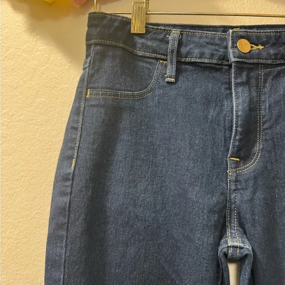 Women's Skinny Jeans in Dark Indigo Stretch Denim - Picture 4 of 12